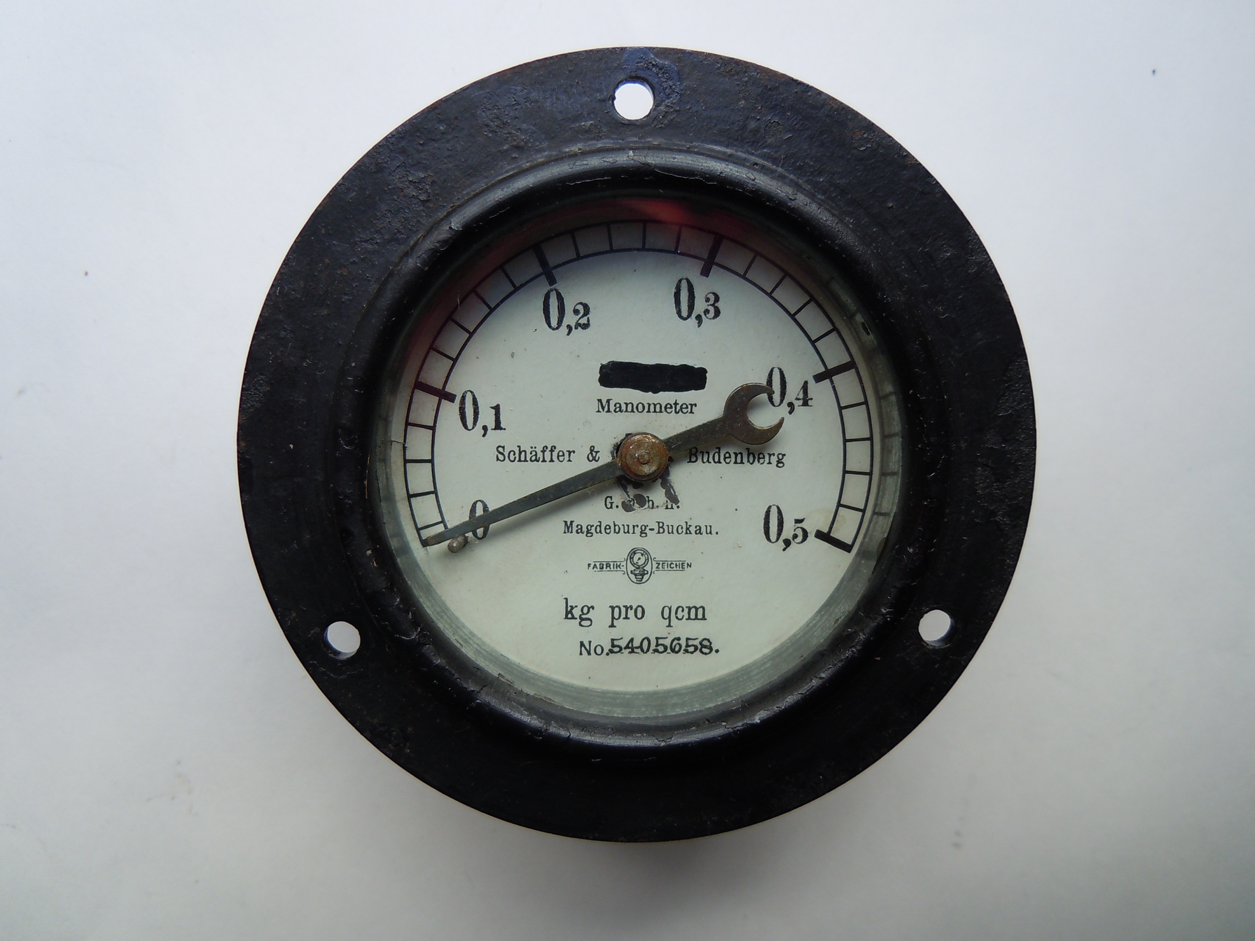 Manometer – Kraftstofffdruckmesser, S & B, 1918