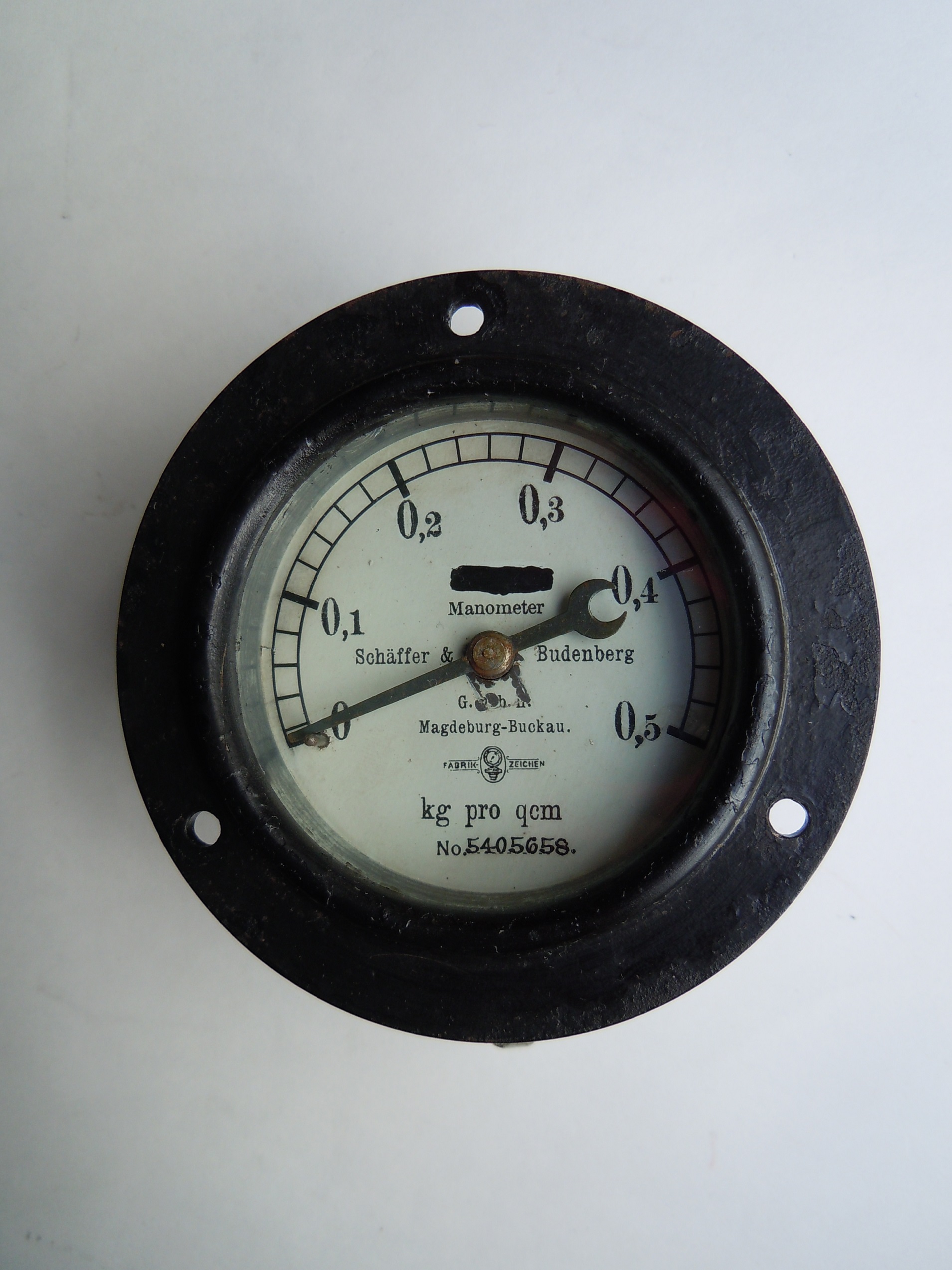 Manometer – Kraftstofffdruckmesser, S & B, 1918